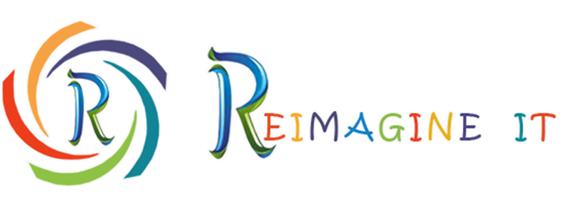Reimagine it Logo Rectangular White Outline LARGE